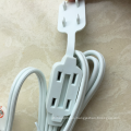 9/25 Feet 3 Outlet Extension Cord 16AWG Indoor/Outdoor Use - White - UL Listed